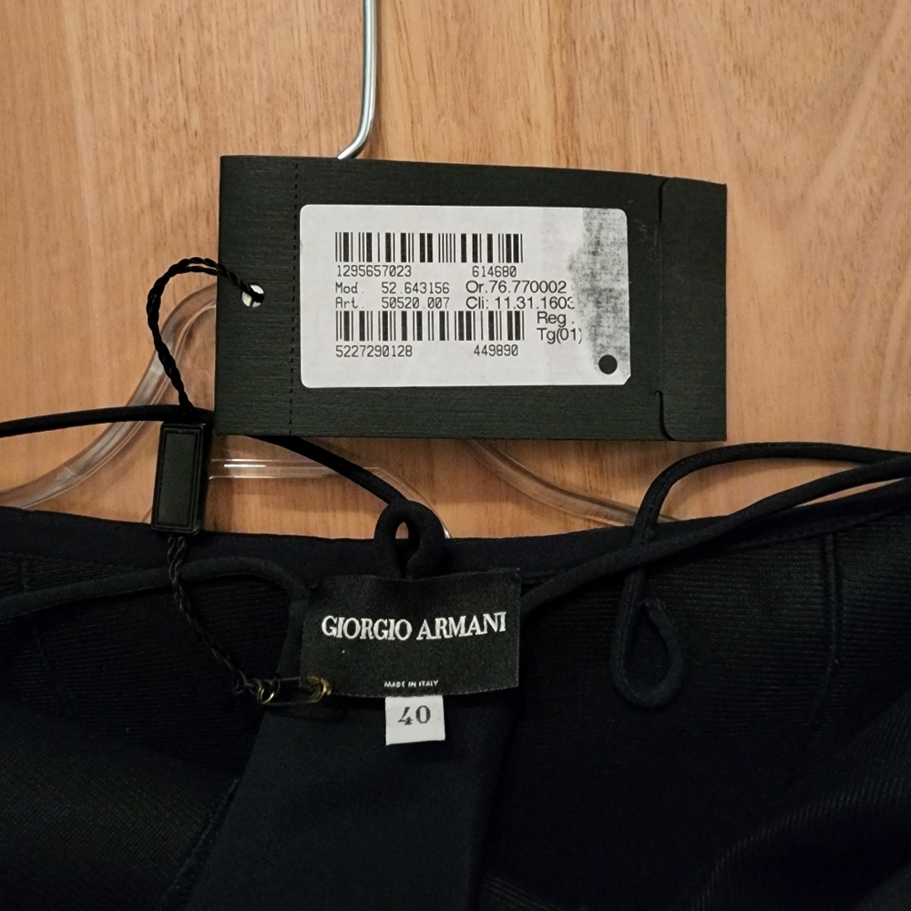 Giorgio Armani Dark Navy Mini Dress ITA 40 - Picture 2 of 3